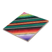 Carreau Couverture mexicaine Bande colorée Sud-Ouest (Côté)