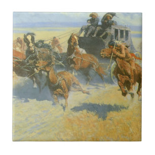 Carreau Cow-boy Vintage, Abattant le chef de nuit, Remingt
