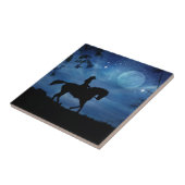 Carreau Cowgirl équitation Cheval Art Imaginaire Carrelage (Côté)