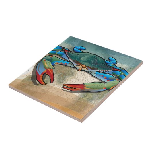 Carreau Crabe bleu (Côté)