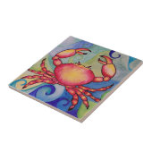 Carreau Crabe en céramique (Côté)