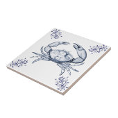 Carreau Crabe en pierre de ~ de céramique de crustacés (Côté)