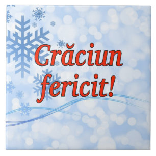 Carreau Crăciun fericit ! Joyeux Noël dans le rf roumain