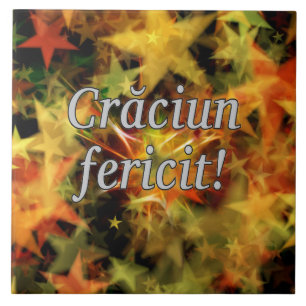 Carreau Crăciun fericit ! Joyeux Noël en roumain wf