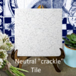 Carreau Cracké blanc - Look Vintage Antique Backsplash<br><div class="desc">Ce carrelage en céramique à l'allure de glaçure craquelée a un faux craquelé gris dégradé sur un arrière - plan blanc. Il ressemble à une pièce artisanale artisanale avec un aspect décoratif mais neutre. Parfait comme un accent sur lui-même ou combiné avec d'autres motifs de tuiles dans une installation de...</div>