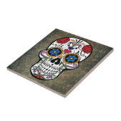 Carreau Crâne à sucre de fleurs (Côté)