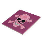 Carreau Crâne Camouflage Rose Et Carrelage Crossbones (Côté)