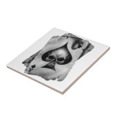 Carreau Crâne d'as de pique (Côté)