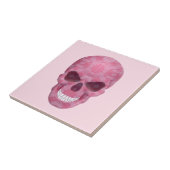 Carreau crâne de camouflage rose (Côté)