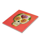Carreau Crâne de sucre de Dia de Los Muertos Mexican (Côté)