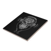 Carreau Crâne de sucre du DJ, foncé (Côté)