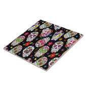 Carreau Crâne de sucre Effrayant et effrayant bouillonneme (Côté)