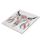 Carreau Crâne de vache avec les receveurs rêveurs (Côté)