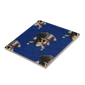 Carreau Crâne et chapeau de pirate (Côté)