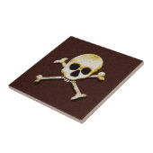 Carreau Crâne et os croisés (Côté)