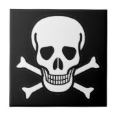 Carreau Crâne et os croisés (Devant)