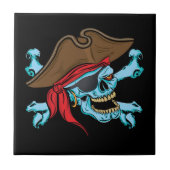 Carreau Crâne et os croisés de pirate (Devant)