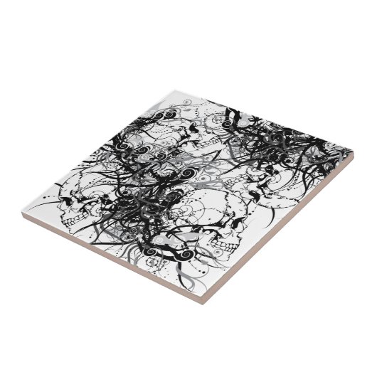 Carreau Crânes d'imaginaire (Côté)