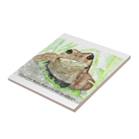 Carreau crapaud - Je vous aime (Côté)