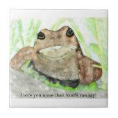 Carreau crapaud - Je vous aime plus que les mots ne peuven (Devant)