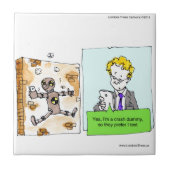 Carreau Crash Texte idiot drôle (Devant)