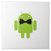 Carreau Cravate Formelle Bow Android Robot Icon (Devant)