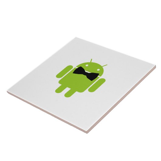 Carreau Cravate Formelle Bow Android Robot Icon (Côté)