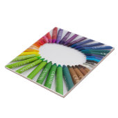Carreau Crayons colorés de craie (Côté)