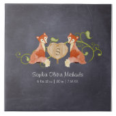 Carreau Créatures animales boisées, renard n vignes Nouvea (Devant)