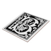 Carreau Créatures mythiques du XVIe siècle Capitale décora (Côté)