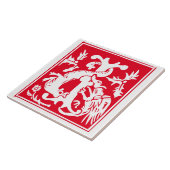 Carreau Créatures mythiques du XVIe siècle Capitale décora (Côté)