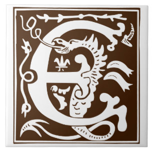 Carreau Créatures mythiques du XVIe siècle Capitale décora