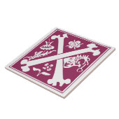 Carreau Créatures mythiques du XVIe siècle Capitale décora (Côté)