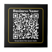 Carreau Créer un code QR d'entreprise scannable instantané (Devant)