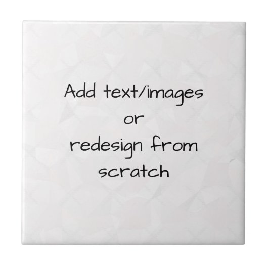 Carreau Créer votre propre Customisé (Devant)