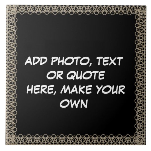 CARREAU CRÉER* VOTRE PROPRE TITRE CÉRAMIQUE (Devant)