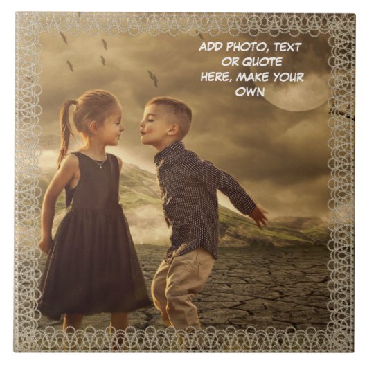 CARREAU CRÉER* VOTRE PROPRE TITRE CÉRAMIQUE (Devant)