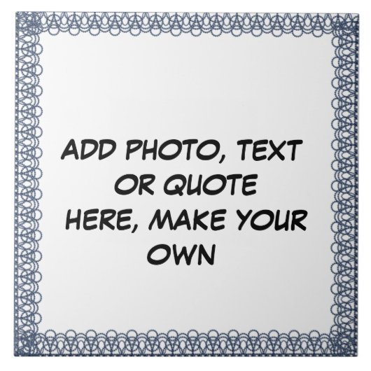 CARREAU CRÉER* VOTRE PROPRE TITRE CÉRAMIQUE (Devant)