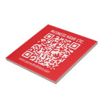 Carreau Créez instantanément votre propre code QR | Rouge<br><div class="desc">Ajoutez l’URL de votre site Web pour créer instantanément un code QR. Analyser avec la caméra pour tester les résultats.</div>