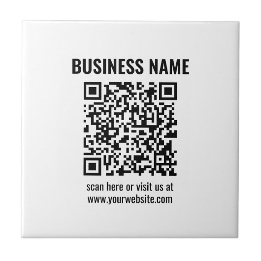 Carreau Créez votre propre code QR | Transparent (Devant)