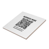 Carreau Créez votre propre code QR | Transparent (Côté)