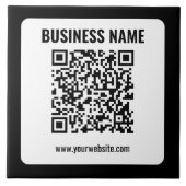 Carreau Créez votre propre code QR | Transparent (Devant)