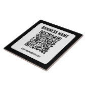 Carreau Créez votre propre code QR | Transparent (Côté)