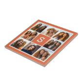 Carreau Créez Votre Propre Collage Instagram Monogramme Pe (Côté)