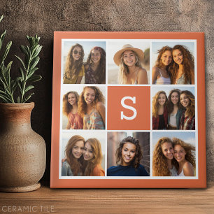 Carreau Créez Votre Propre Collage Instagram Monogramme Pe