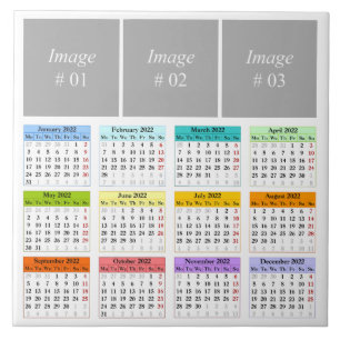 Carreau Créez votre propre tuile en céramique calendrier 2