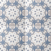 Carreau Crème bleu gris blanc ethnique Motif géométrique