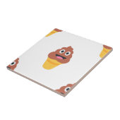 Carreau crème glacée cône émoji (Côté)