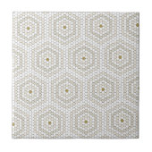 Carreau Crème & Hexagon Beige Penny Tile Hex Tile Motif (Devant)