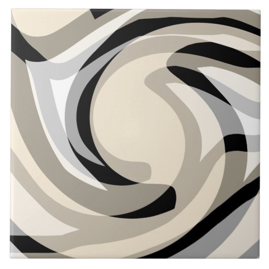 Carreau Crème noire et gris (Devant)